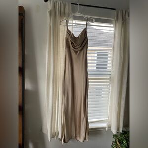 Revelry Gold Champagne in Satin - Skye